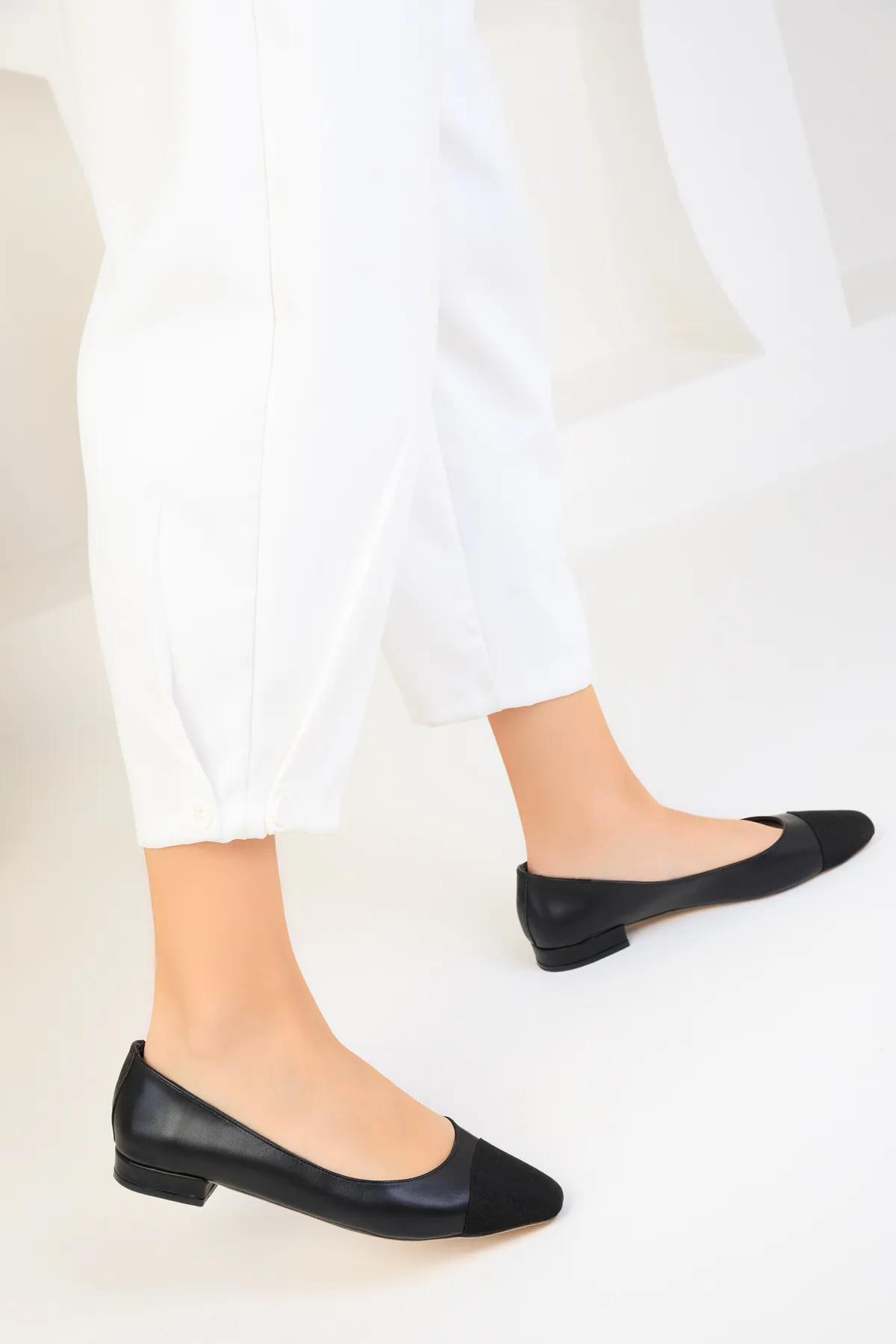 SOHO  Schwarz-Schwarze Ballerinas für Damen 18646