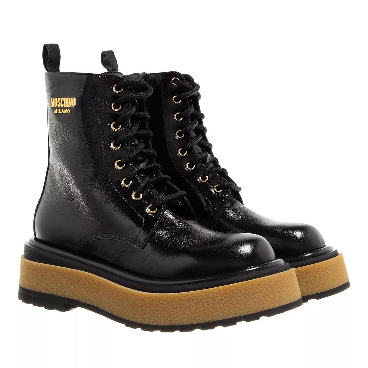 MOSCHINO Stiefeletten schwarz Schnürstiefel