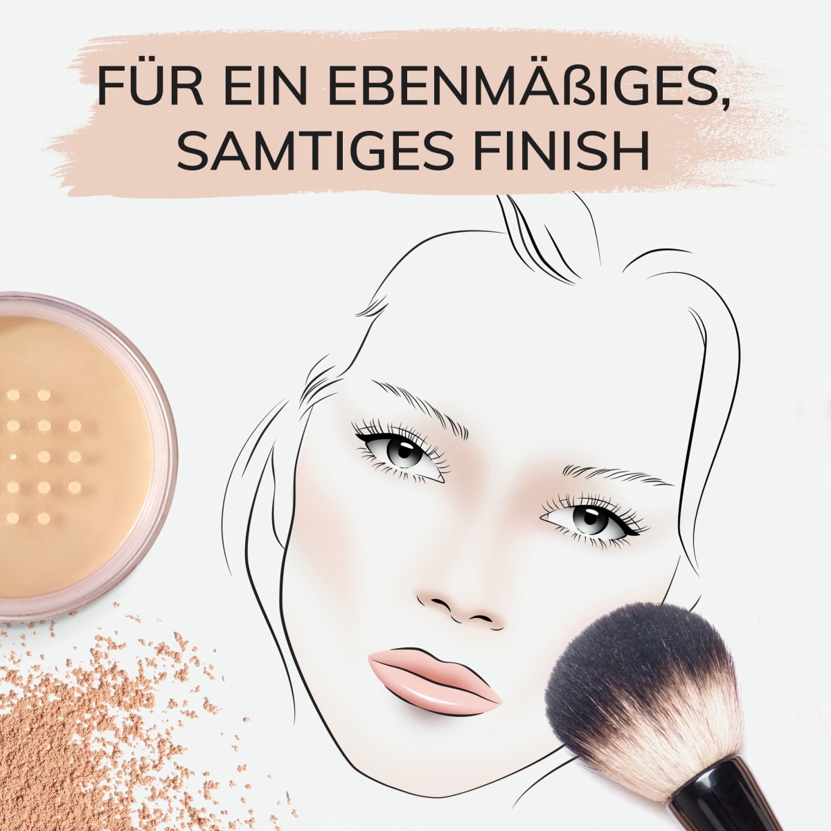 Loses Puder Soft Mat Beige 2, 20 g