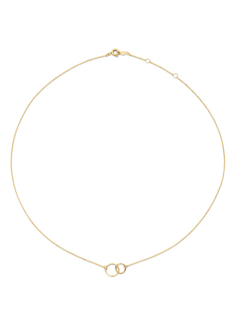 Jackie 14K Gold Circles kaklarota, kas izgatavota no 14 karātu dzeltenā zelta