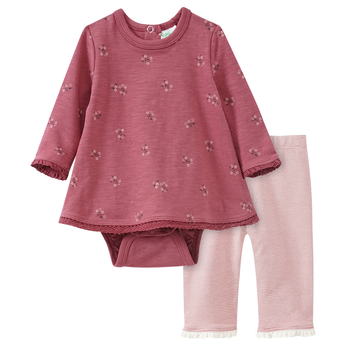 Baby Bodykleid und Hose im Set