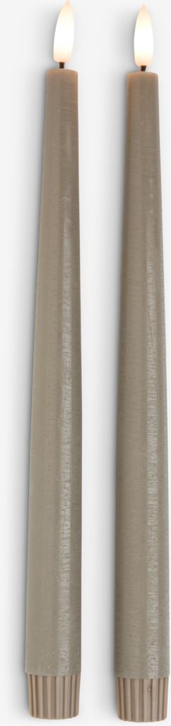 GUDMUND LED-lysekrone GUDMUND H29cm grå 2 stk/pk