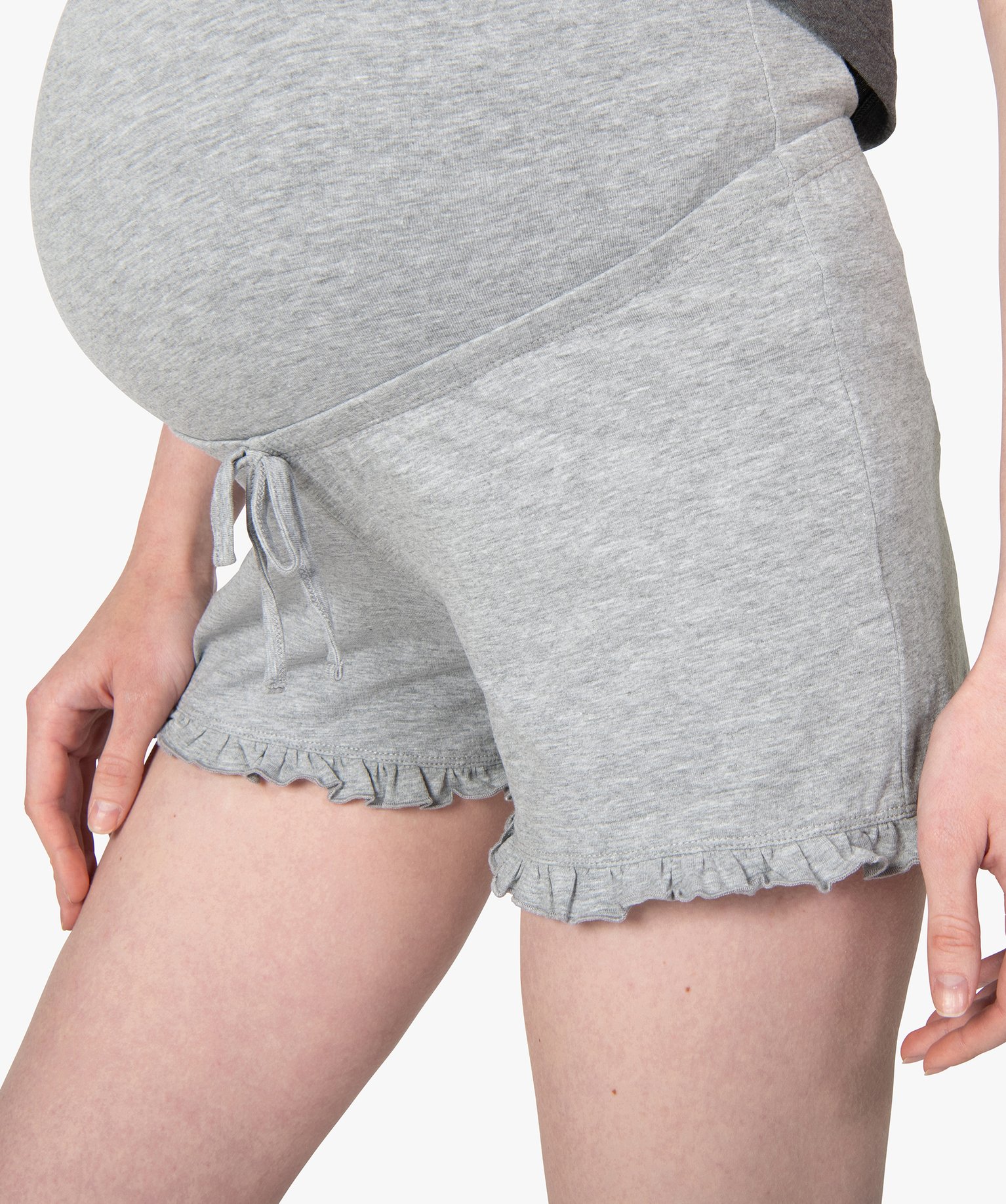 Pyjama de grossesse 2 pièces : débardeur à bretelles et s... gris | GEMO