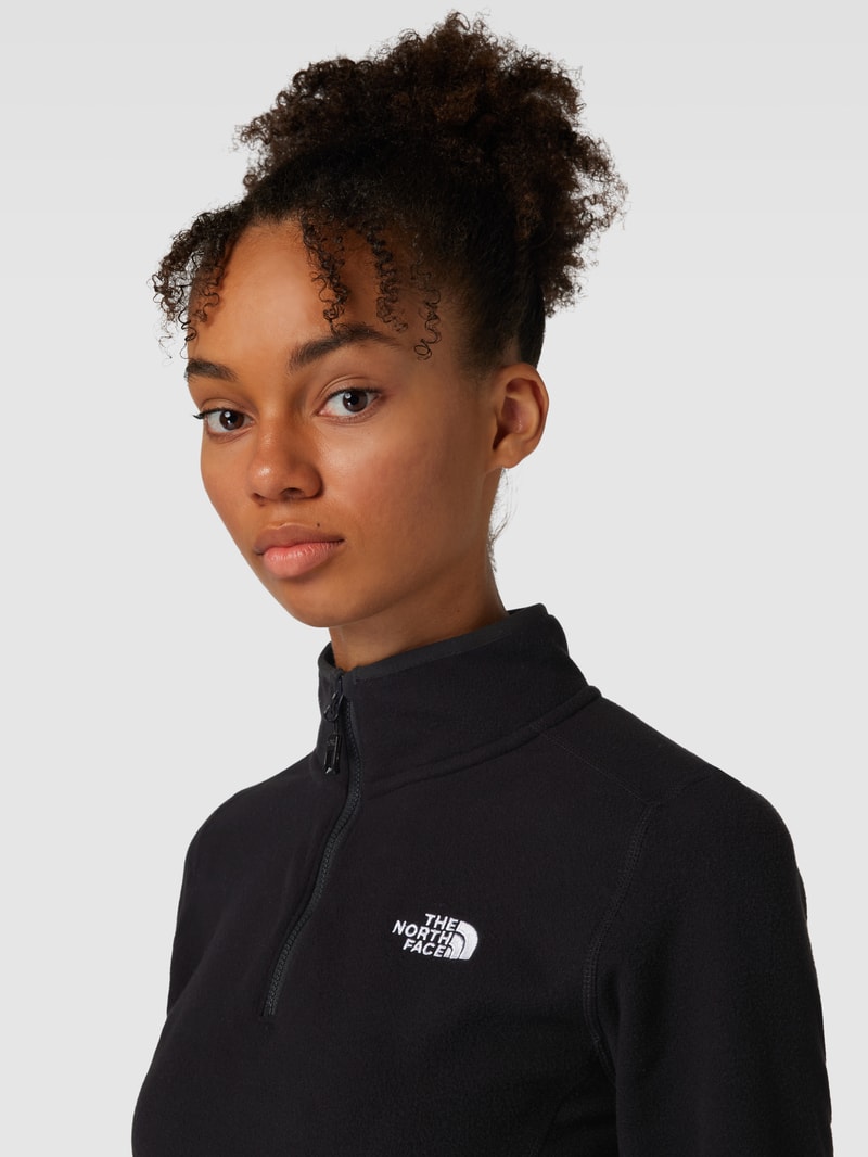 Sweatshirt mit Label-Stitching Modell 'DUSTY' in schwarz