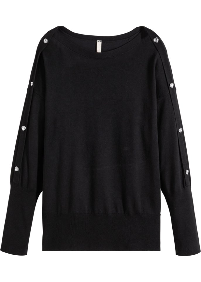Pullover mit Herzknöpfen