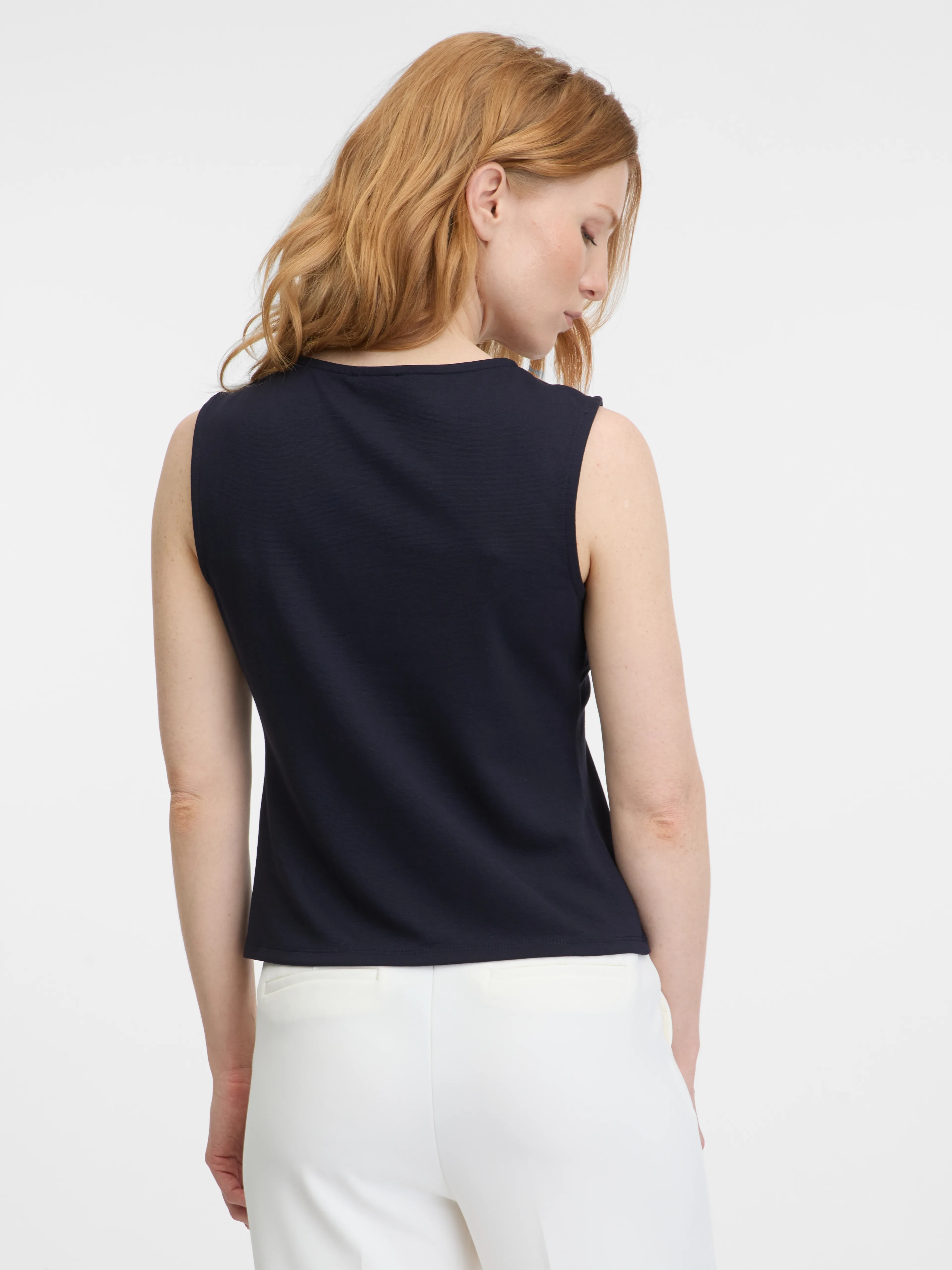 Dunkelblaues Damen-T-Shirt ORSAY