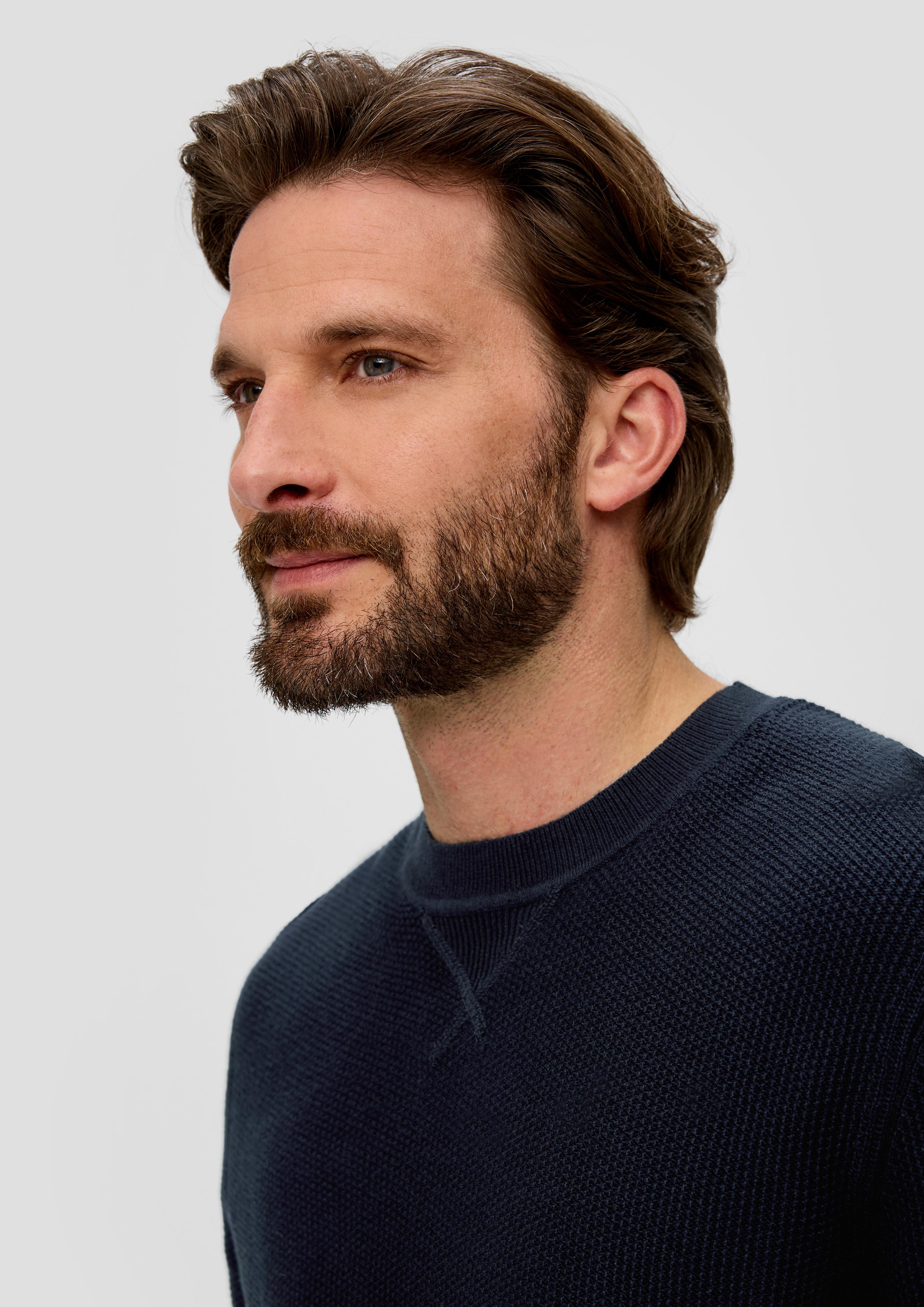 Strickpullover mit Rippelementen  2144086-5978