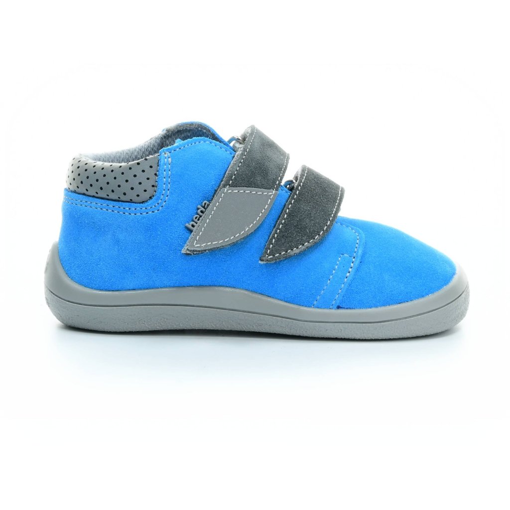 Beda Tom mit Membran Neu (BF 0001/W/M/) blaue Barfuß-Stiefeletten