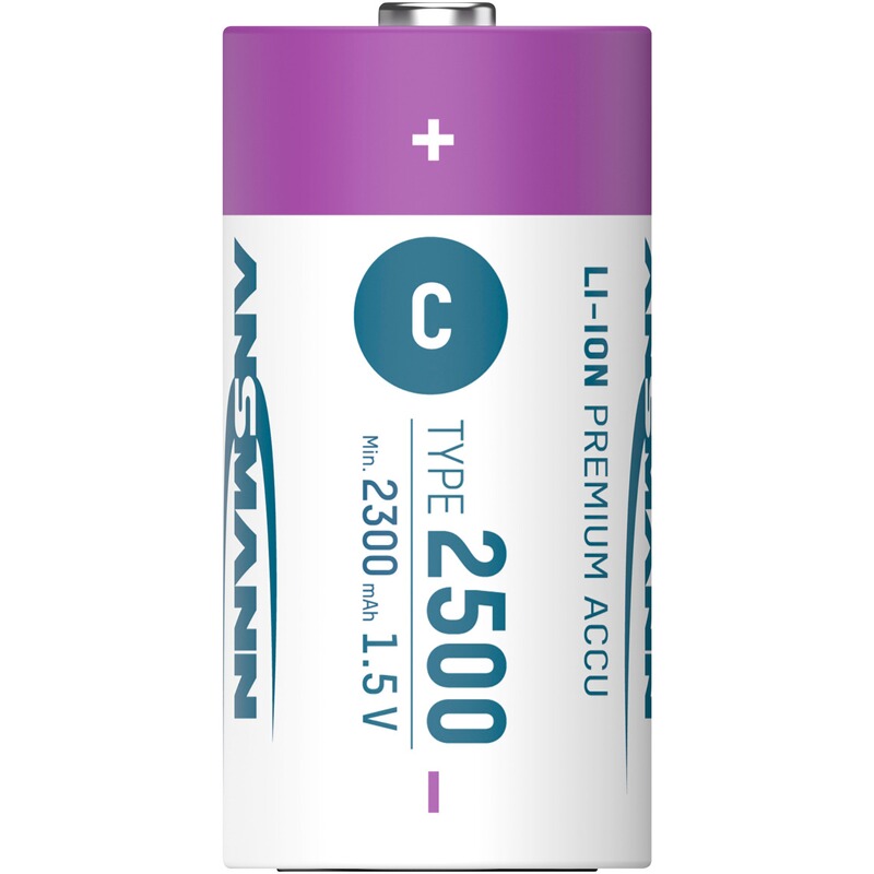 Ansmann Akku Li-Ion 15V C-Cell Typ 2500 &ndash; 2 Stück
