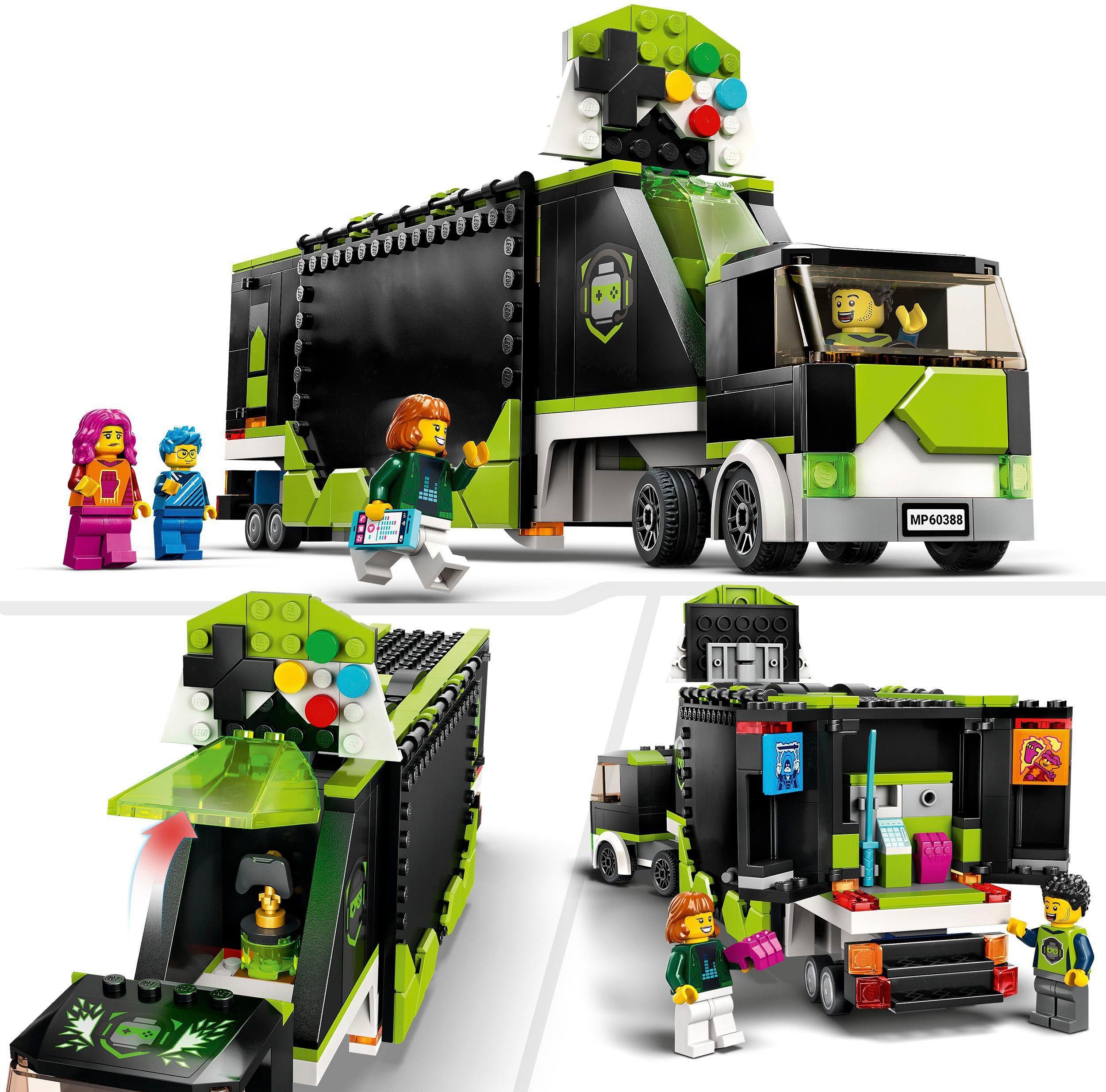 LEGO® Konstruktionsspielsteine Gaming Turnier Truck (60388), LEGO® City, (344 St), Made in Europe