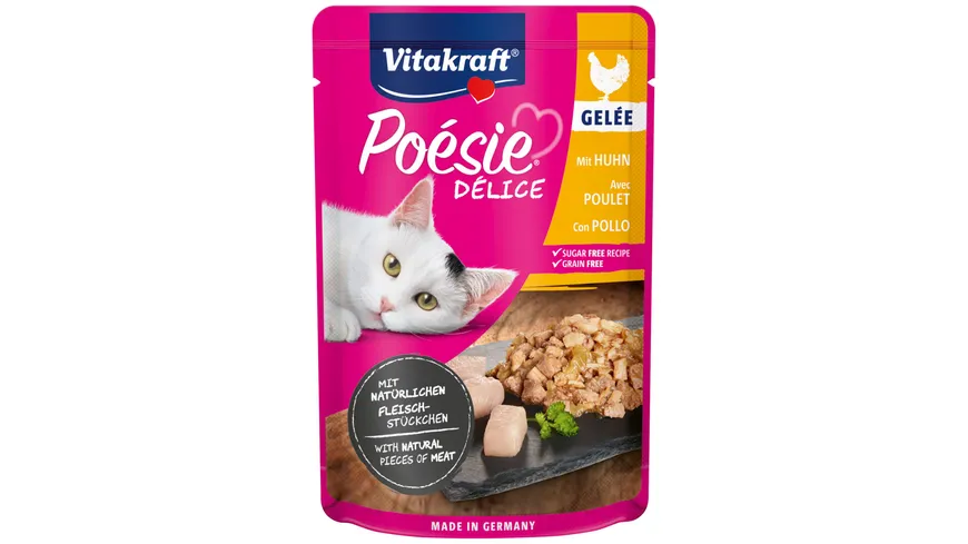Vitakraft Katzennassfutter Poésie® Délice Gelee + Huhn 85 g