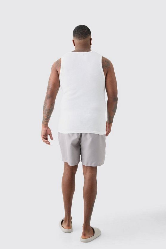 Plus mittellange Man Signature Badehose