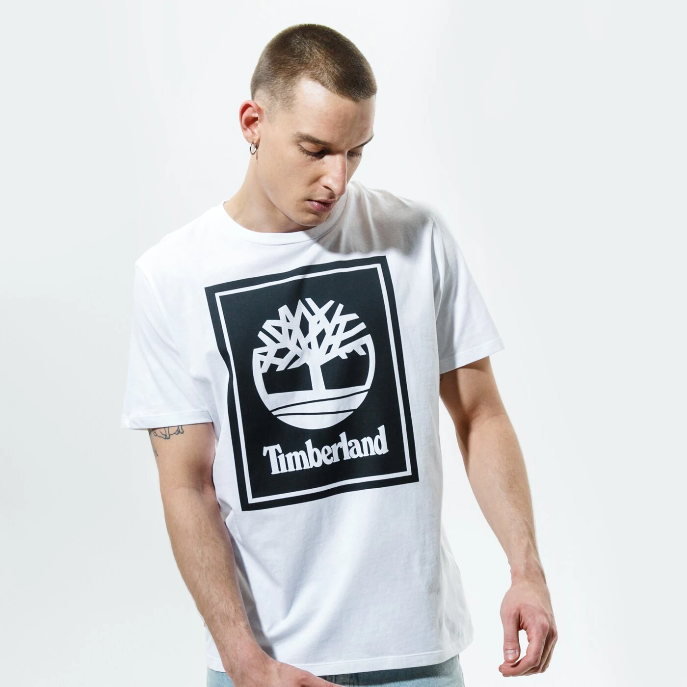 TIMBERLAND T-SHIRT YC CORE+ STACK LOGO TEE Weiß