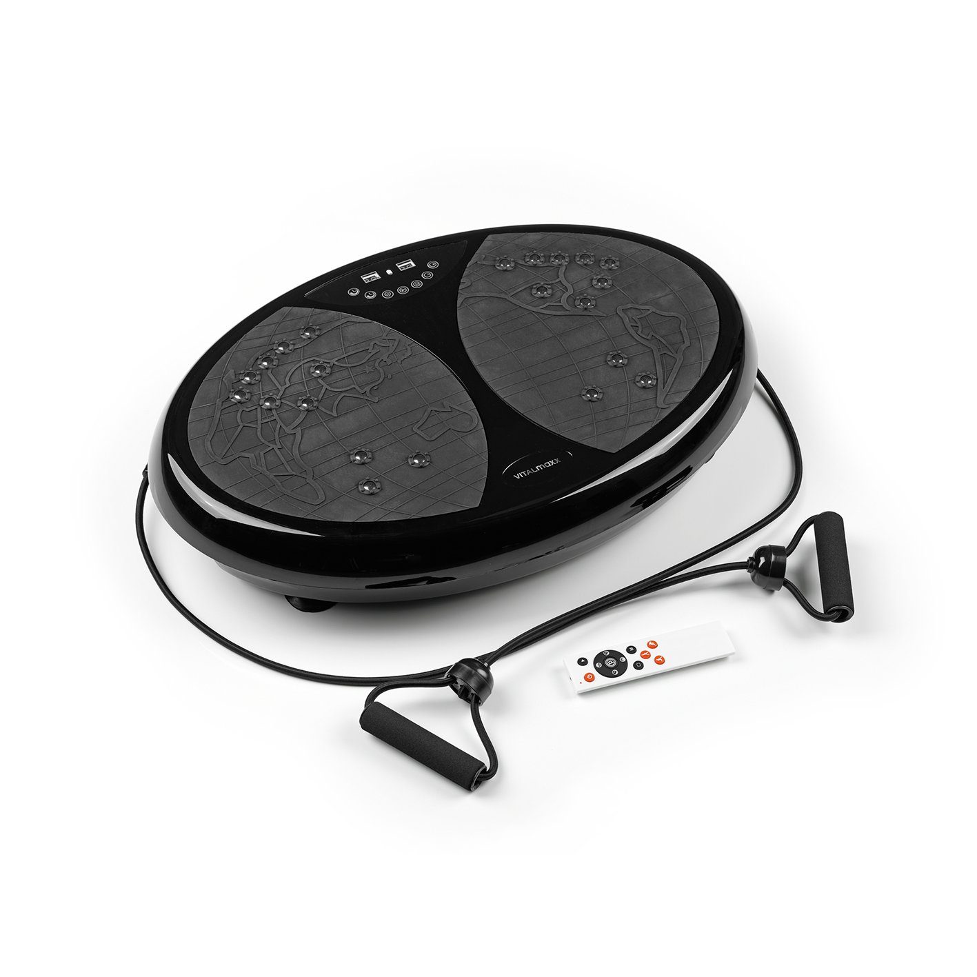 VITALmaxx Vibrationsplatte Ganzkörpertrainer Fitness-Platte, 200 W, 99 Stufen