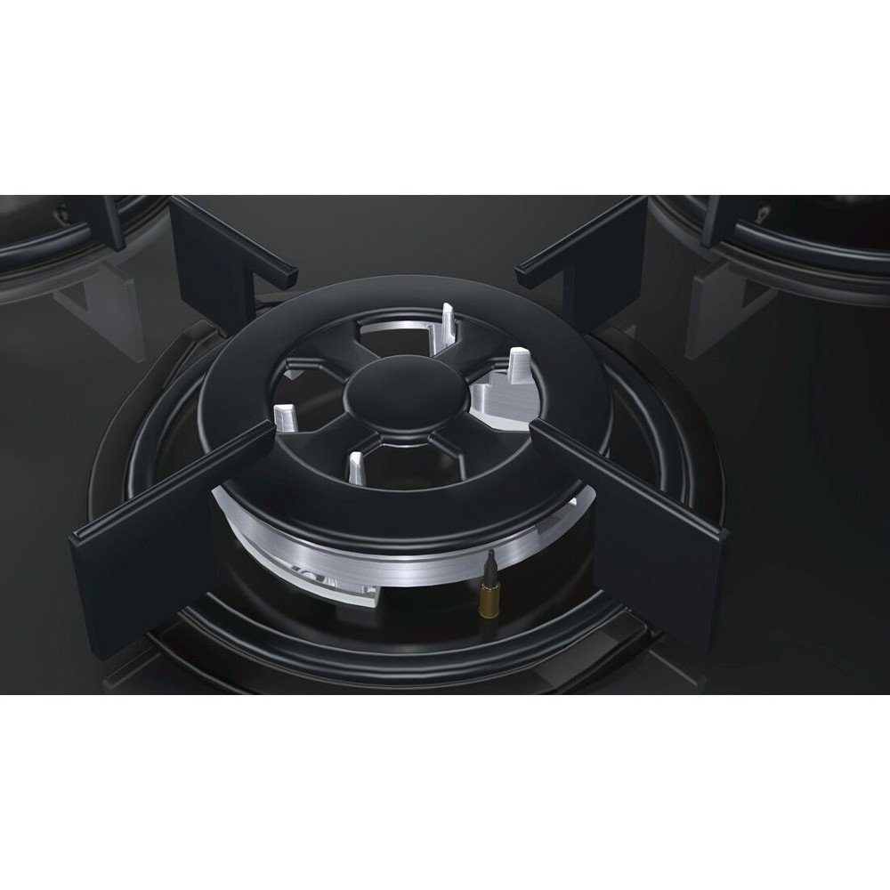 BOSCH Gasherd-Set Gas Herd Autark Bosch 2xTeleskop Backofen Umluft + GAS Kochfeld, mit 2-fach-Teleskopauszug
