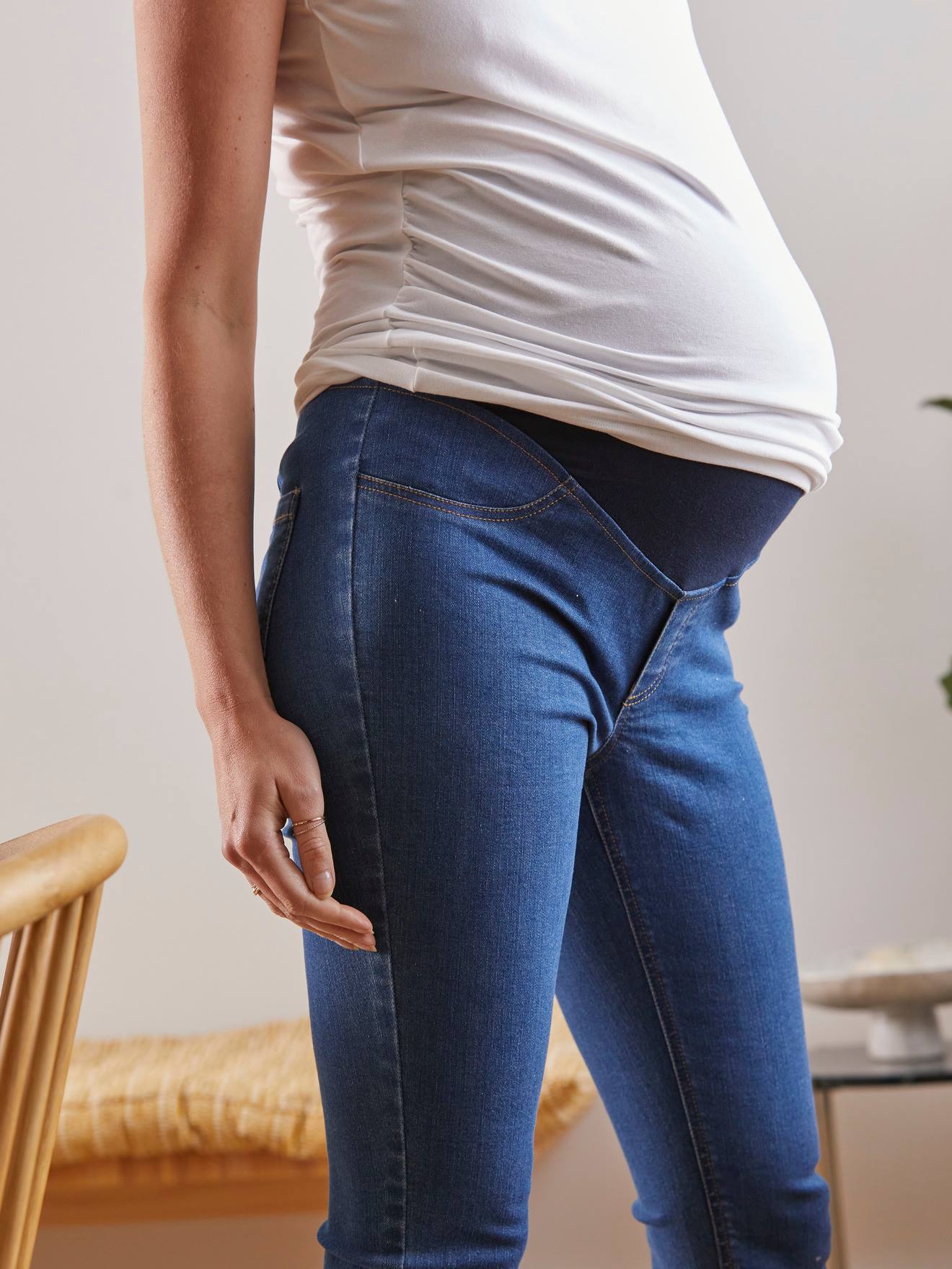 Vertbaudet Jeans-Treggings für die Schwangerschaft - schwarz
