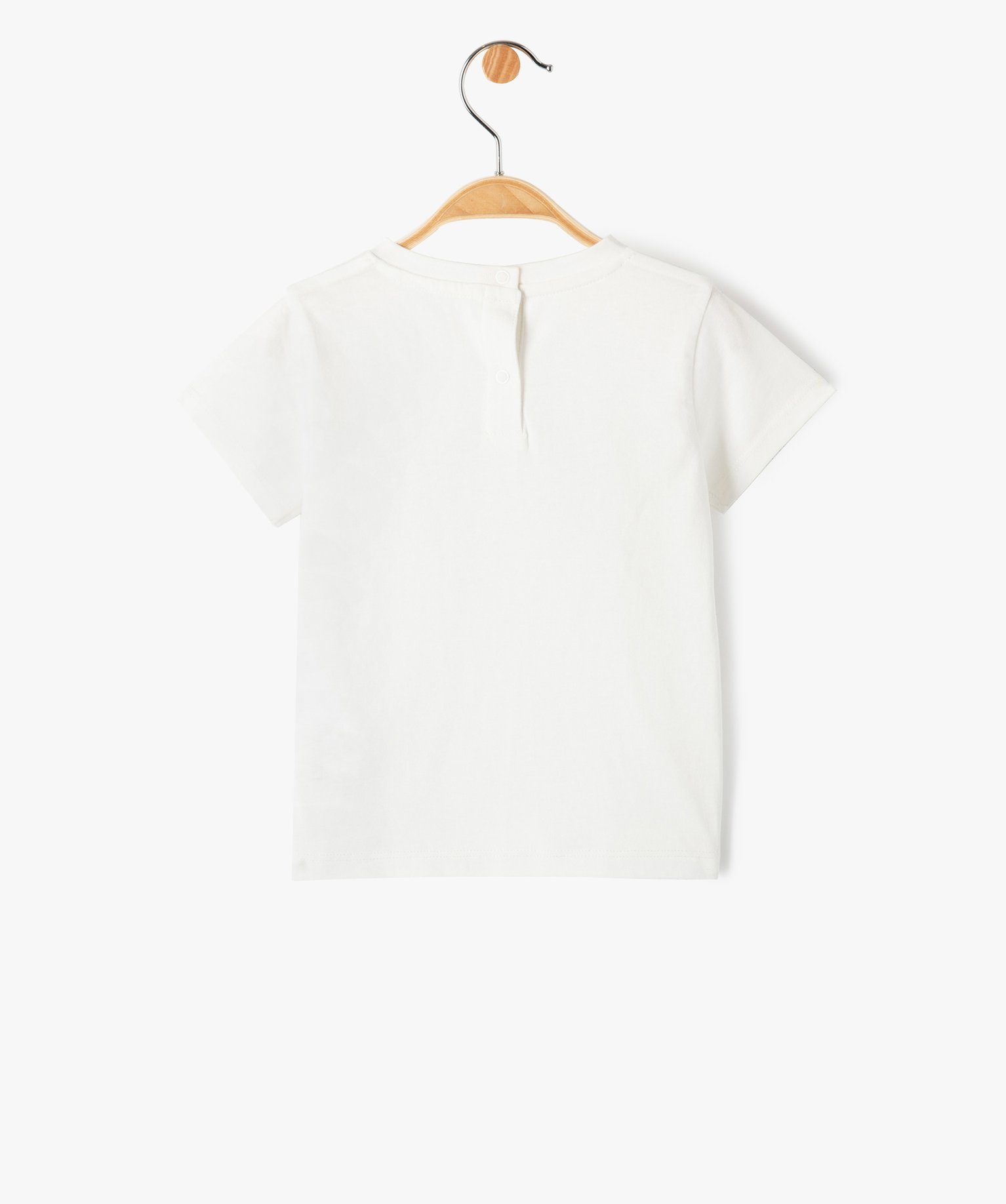 Tee-shirt bébé fille avec message spécial famille blanc | GEMO