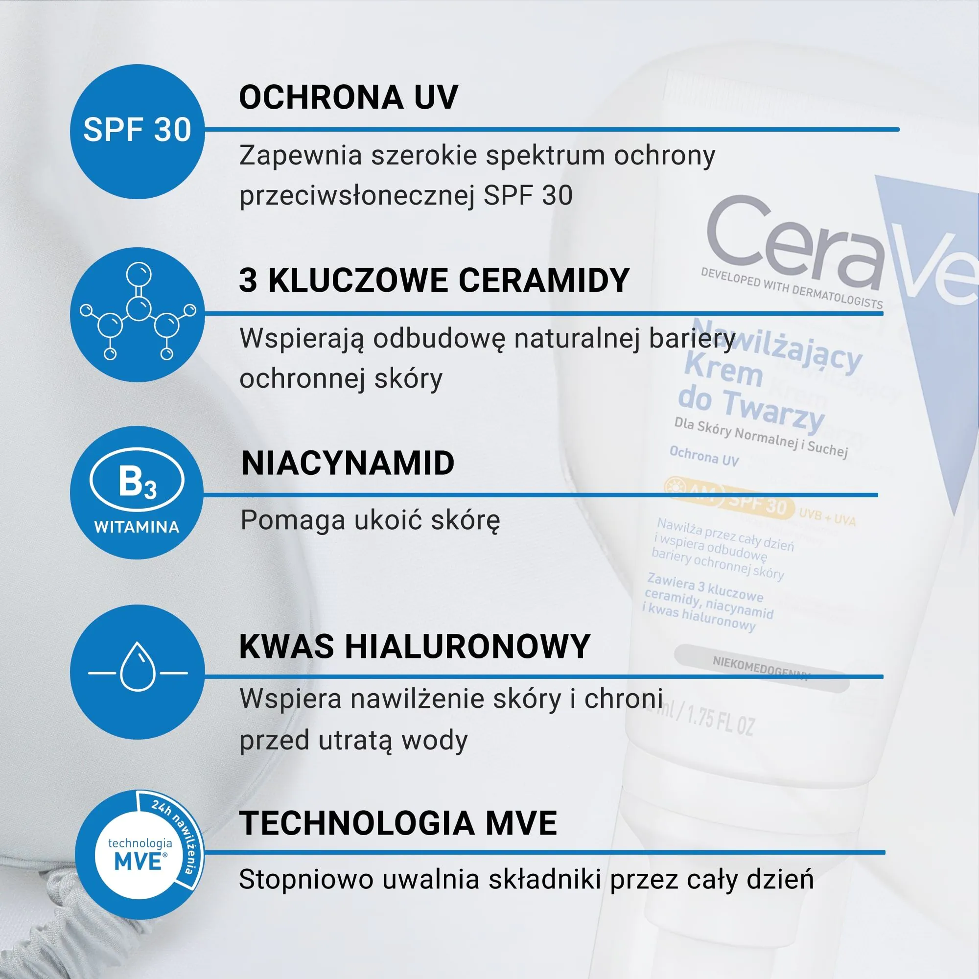 CeraVe hidratantna krema za lice SPF30 za normalnu do suhu kožu