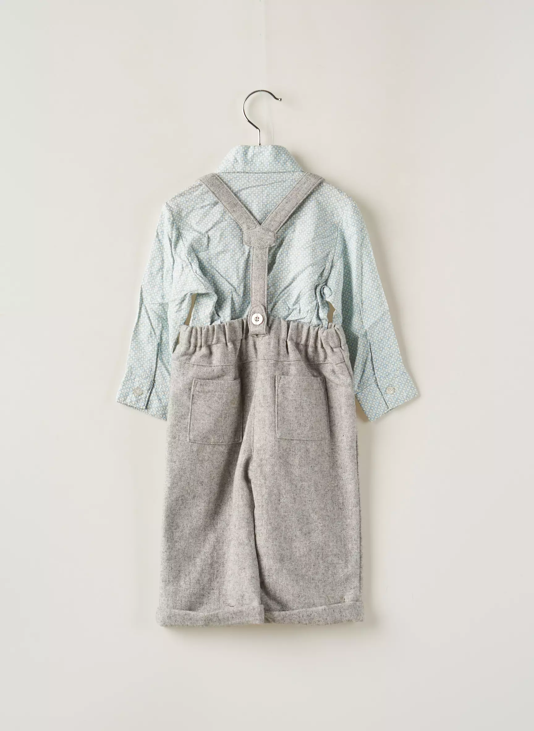 Wiplala Ensembles Pantalon Garcon couleur bleu