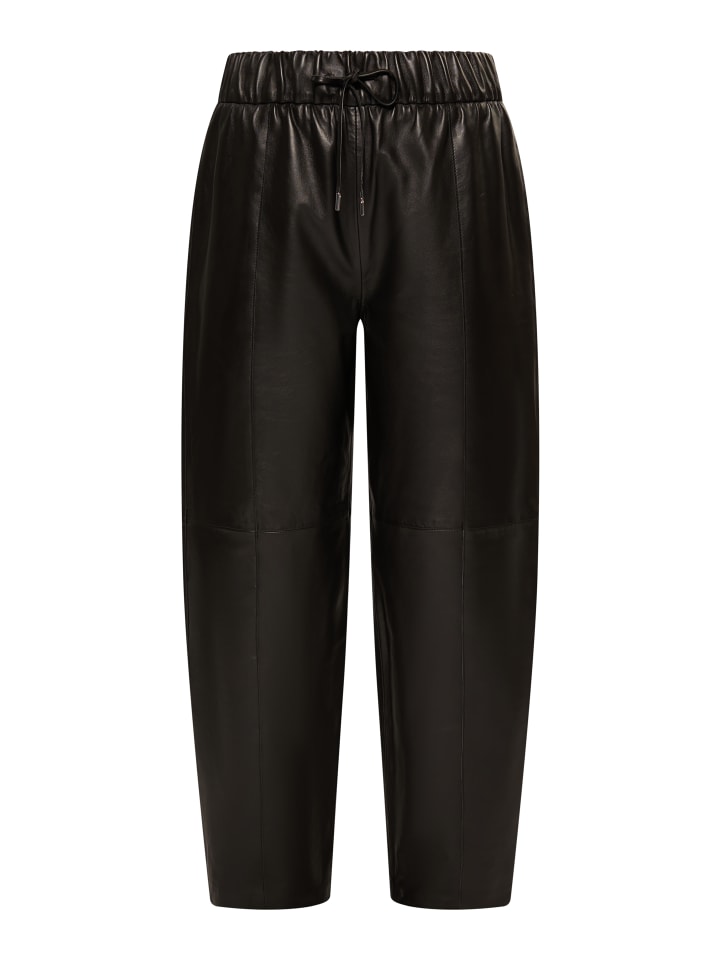 DreiMaster Vintage Lederhose in Schwarz günstig kaufen XS