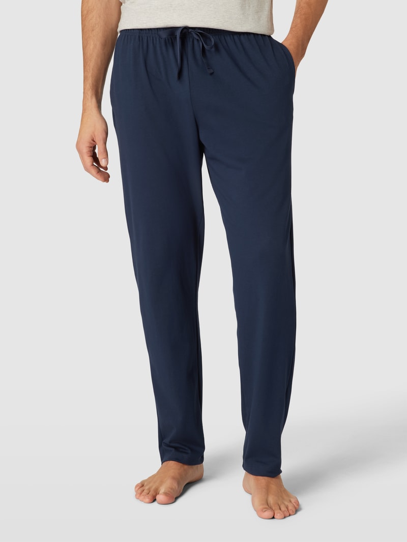 Pyjama-Hose mit Eingrifftaschen in dunkelblau