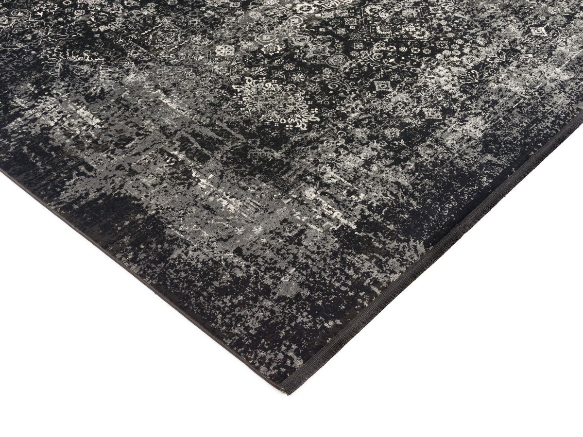 Webteppich Fantastik Schwarz-Grau 80 x 150 cm