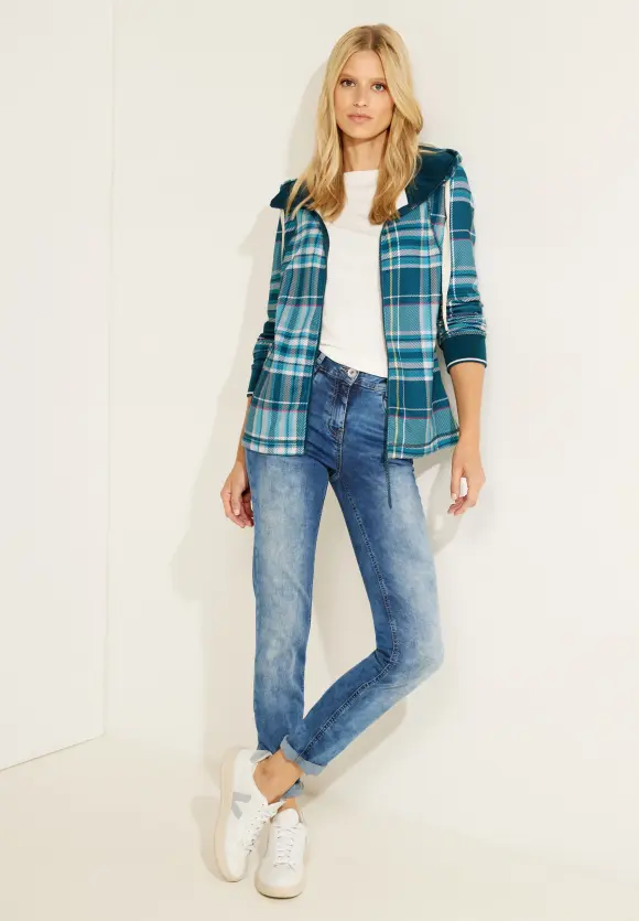 CECIL Sportive Print Sweatjacke