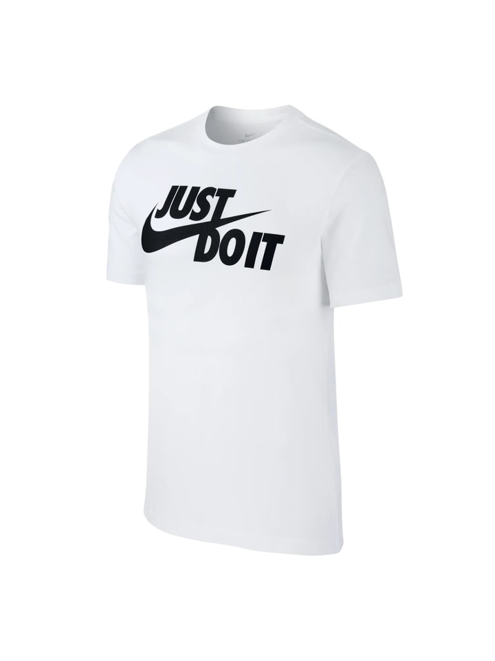 Nike T Shirt Rundhals in Weiß günstig kaufen