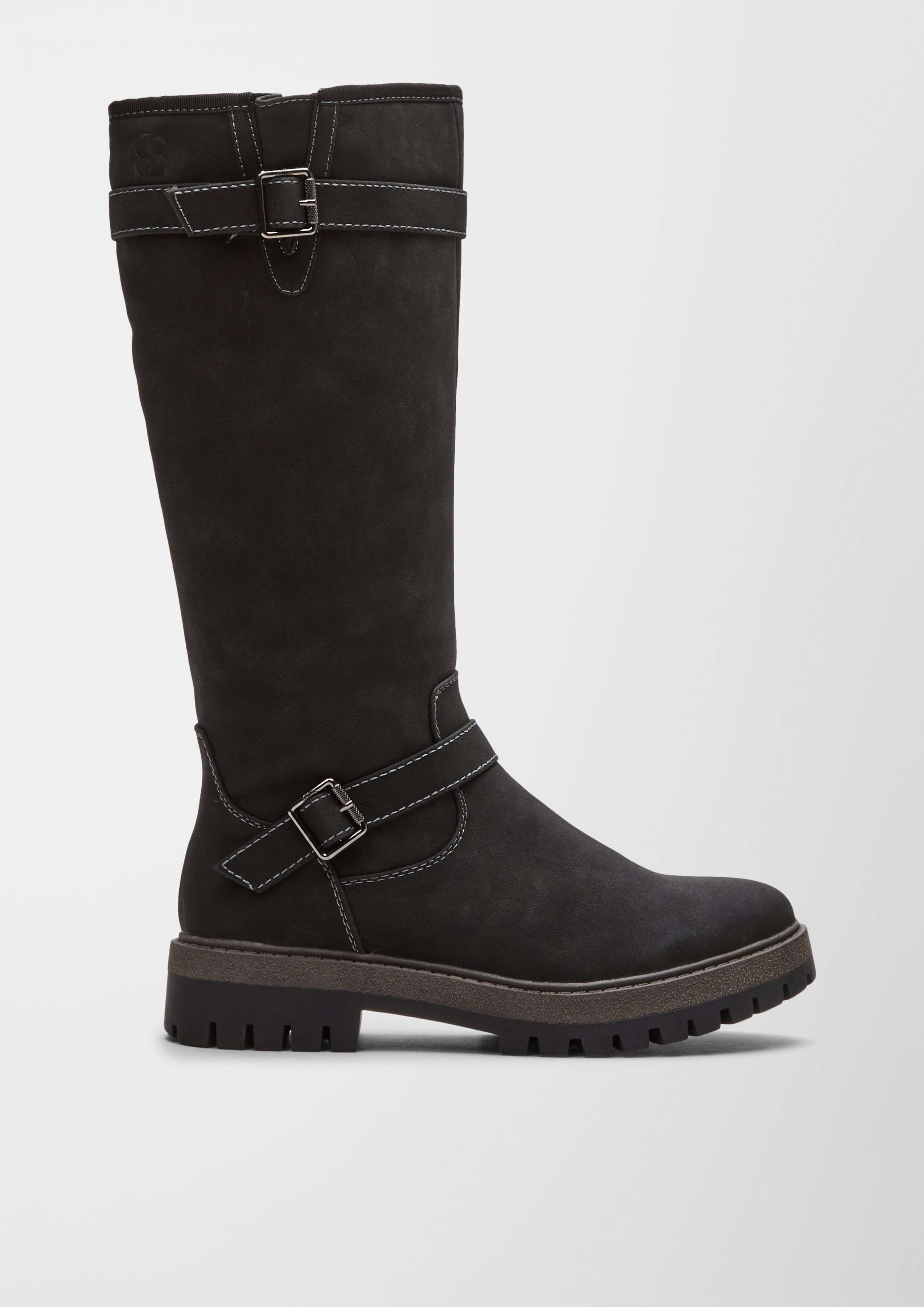 Stiefel in Veloursleder-Optik  6006587-001