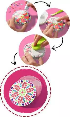 Bastelset DIY Mosaic Romantik - Bastelset für Kinder ab 8 Jahren