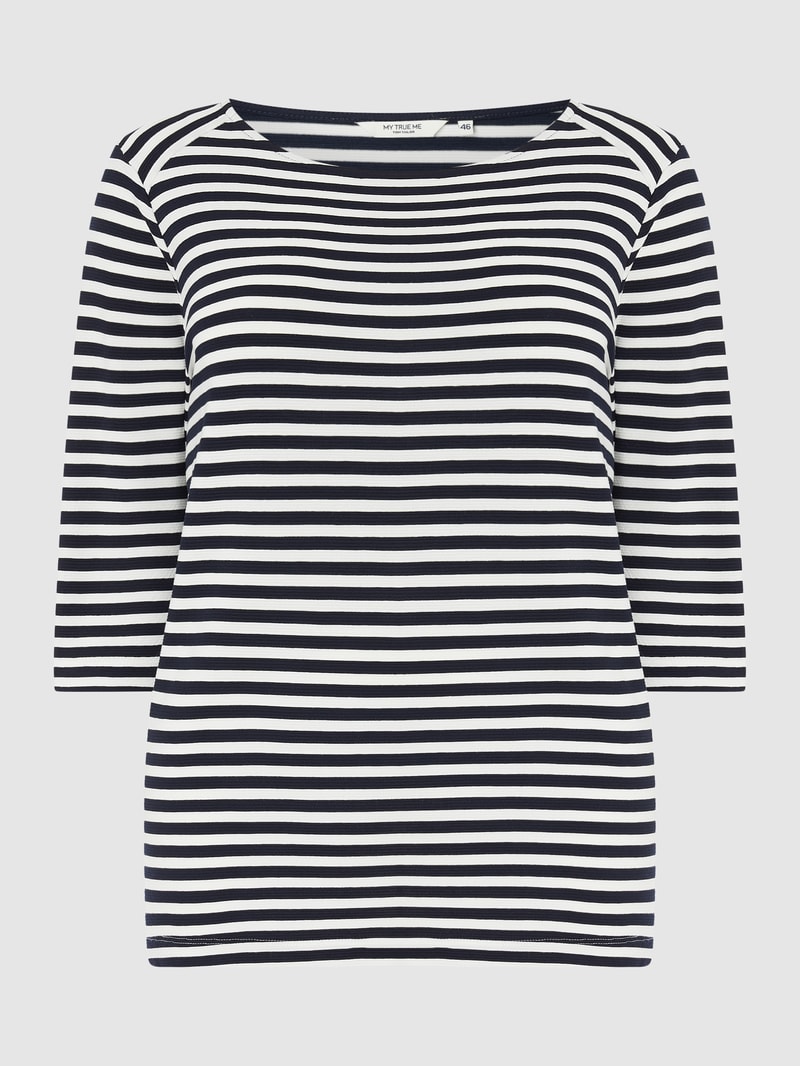 PLUS SIZE Sweatshirt aus Viskosemischung in marineblau