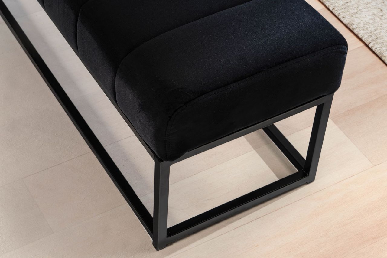 Wohnling Sitzbank Samt 108 cm