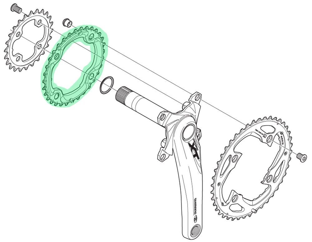Shimano Kettenblatt XT FC-M780 AE B-Type 32 Zähne