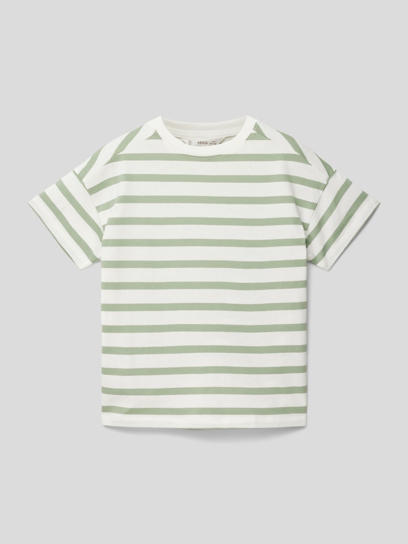 T-Shirt mit Streifenmuster Modell 'tim' in schilf