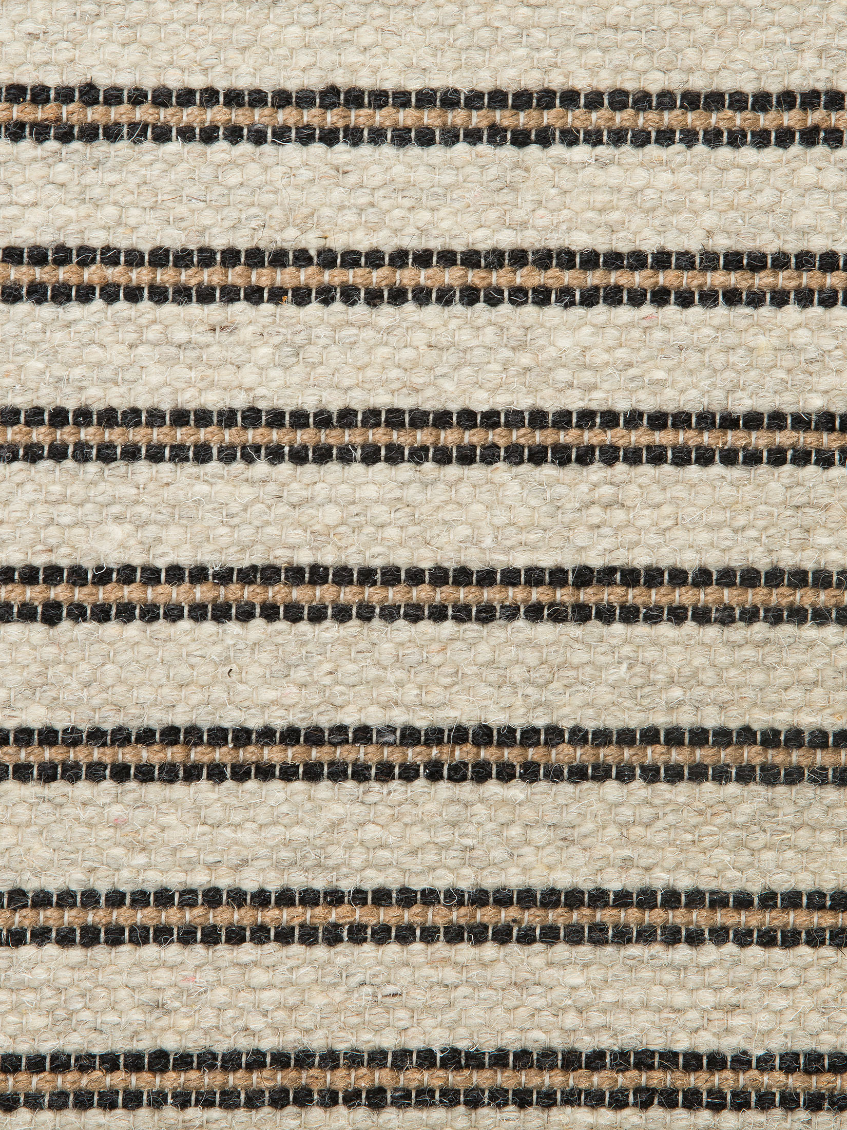 Svansbjerg Moderner Teppich, Creme/Schwarz
