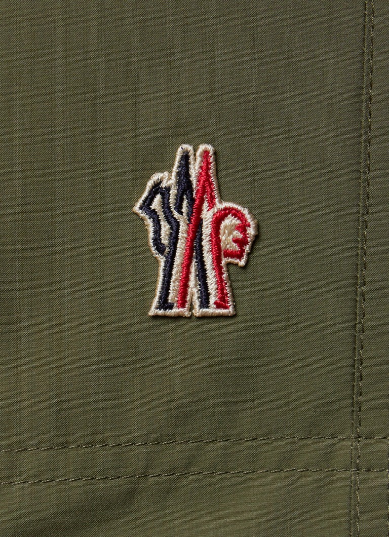Pantaloni scurți Moncler cu croială dreaptă, buzunare laterale și logo