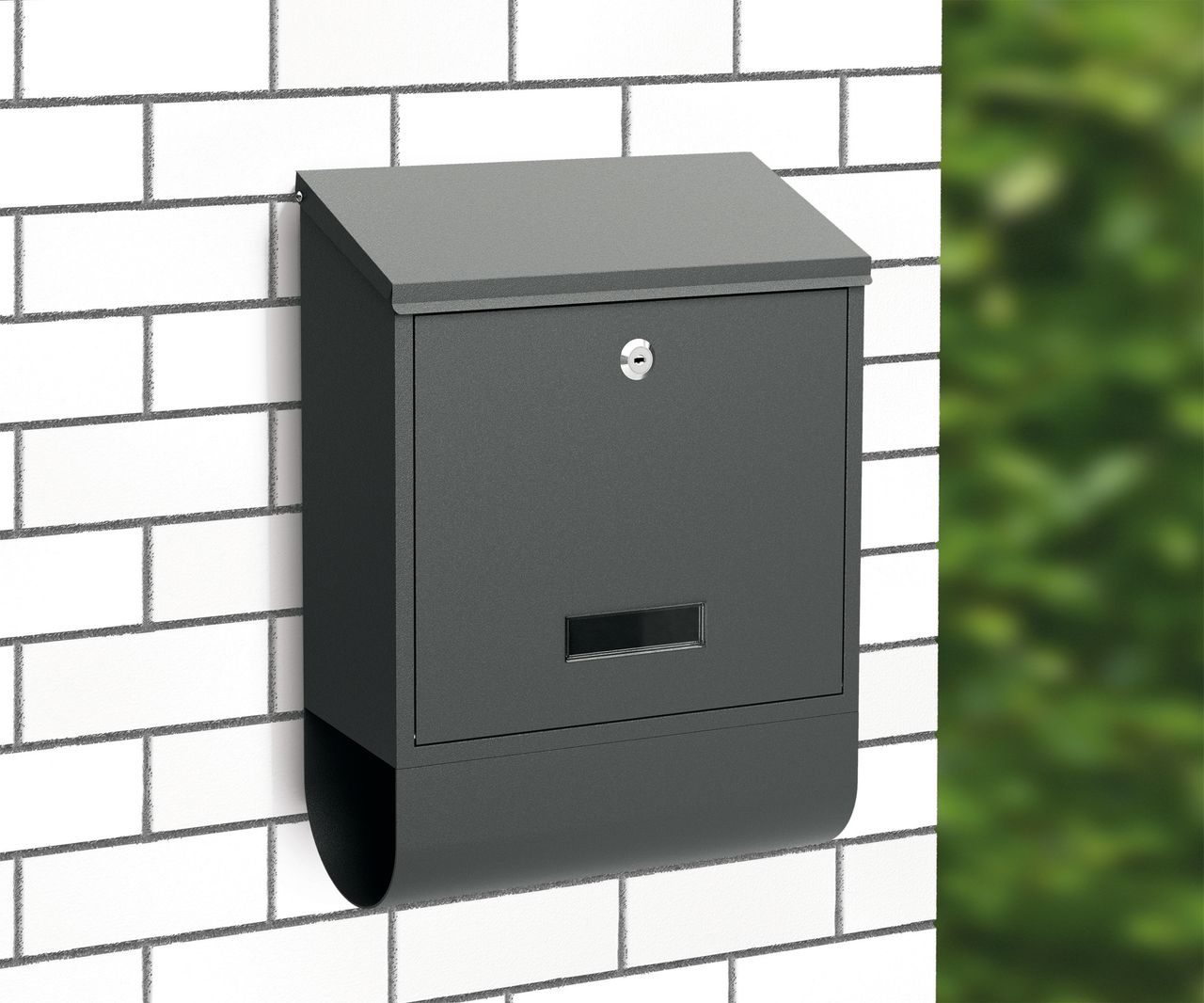 Basi Briefkasten - BK 300M - Stahl matt anthrazit