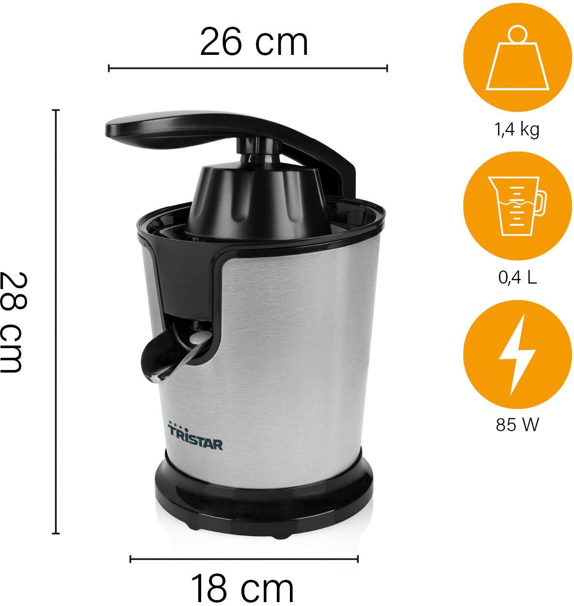 Tristar Zitruspresse CP-3002, 85 W
