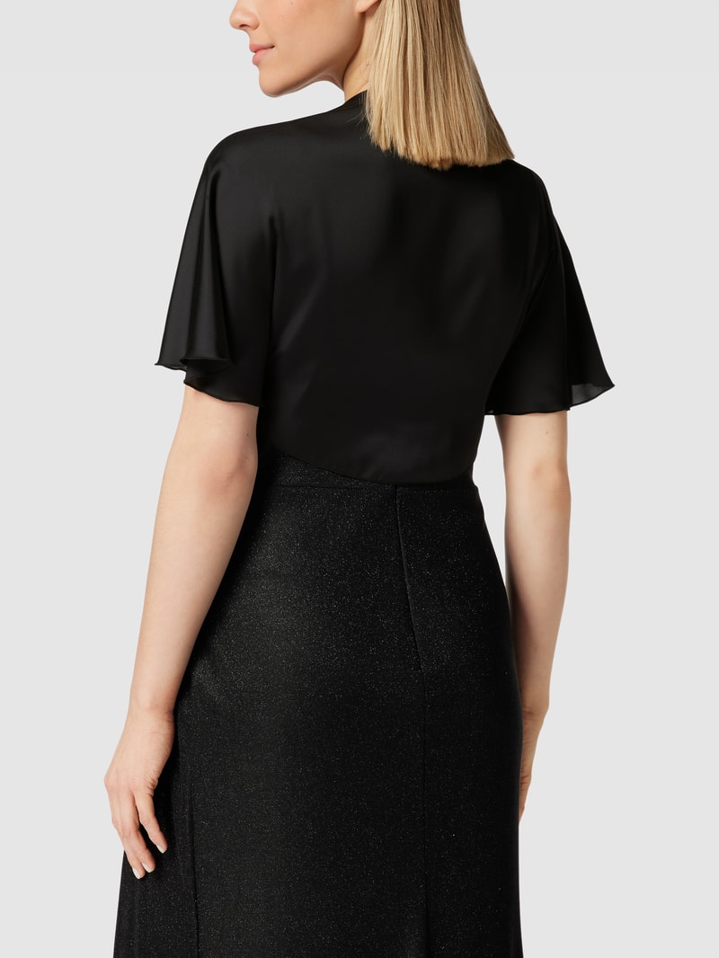 Bolero mit Schnürung in schwarz