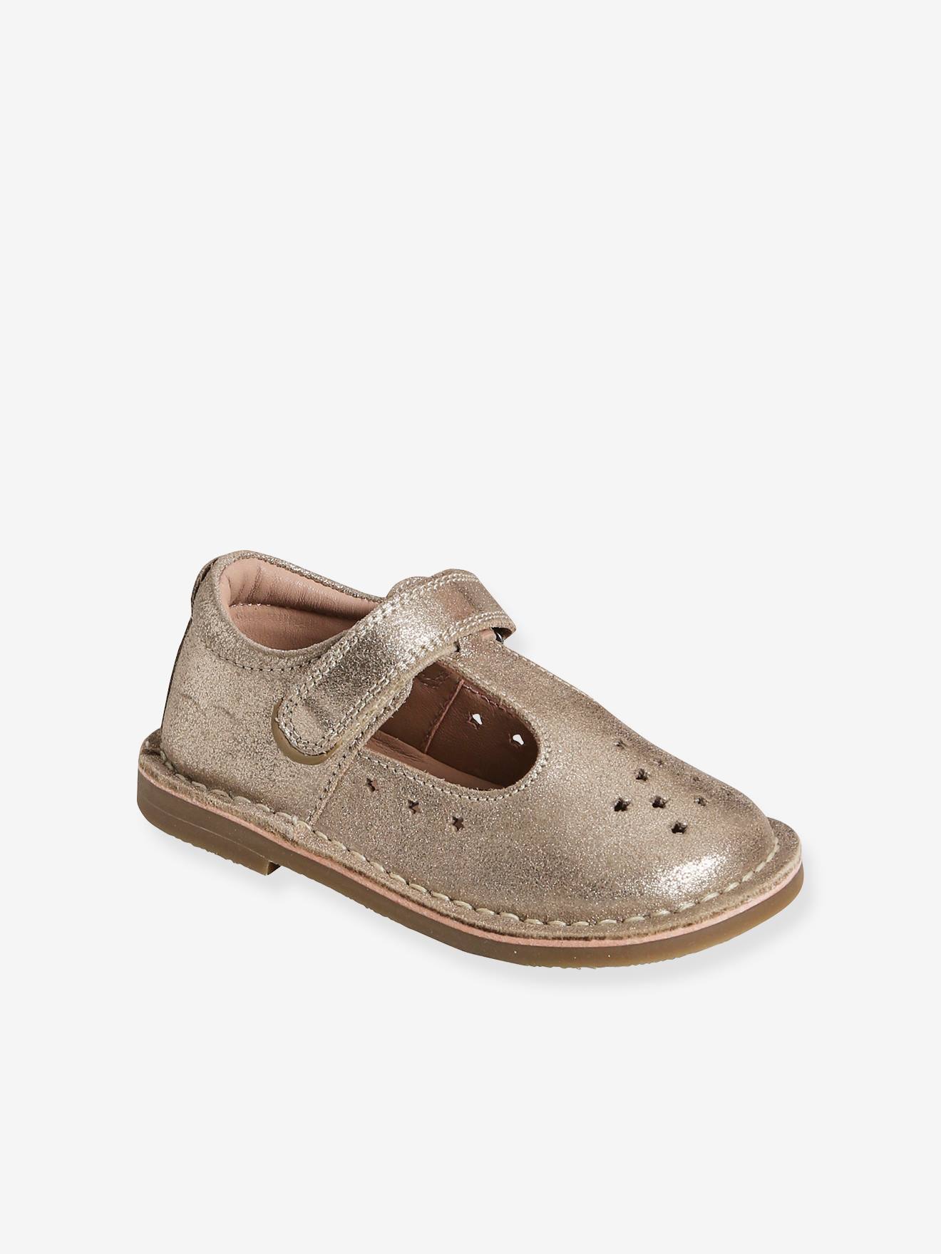 Salomés cuir fille collection maternelle rose