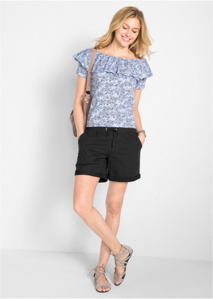 Sweat-Shorts mit Rippbund