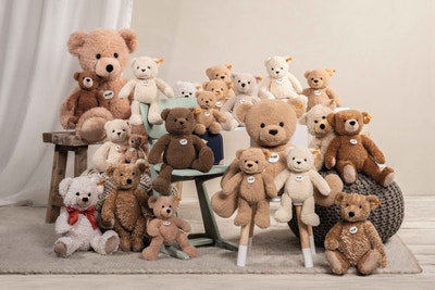 Lilly Schlenker-Teddybär, 40 cm, weiß