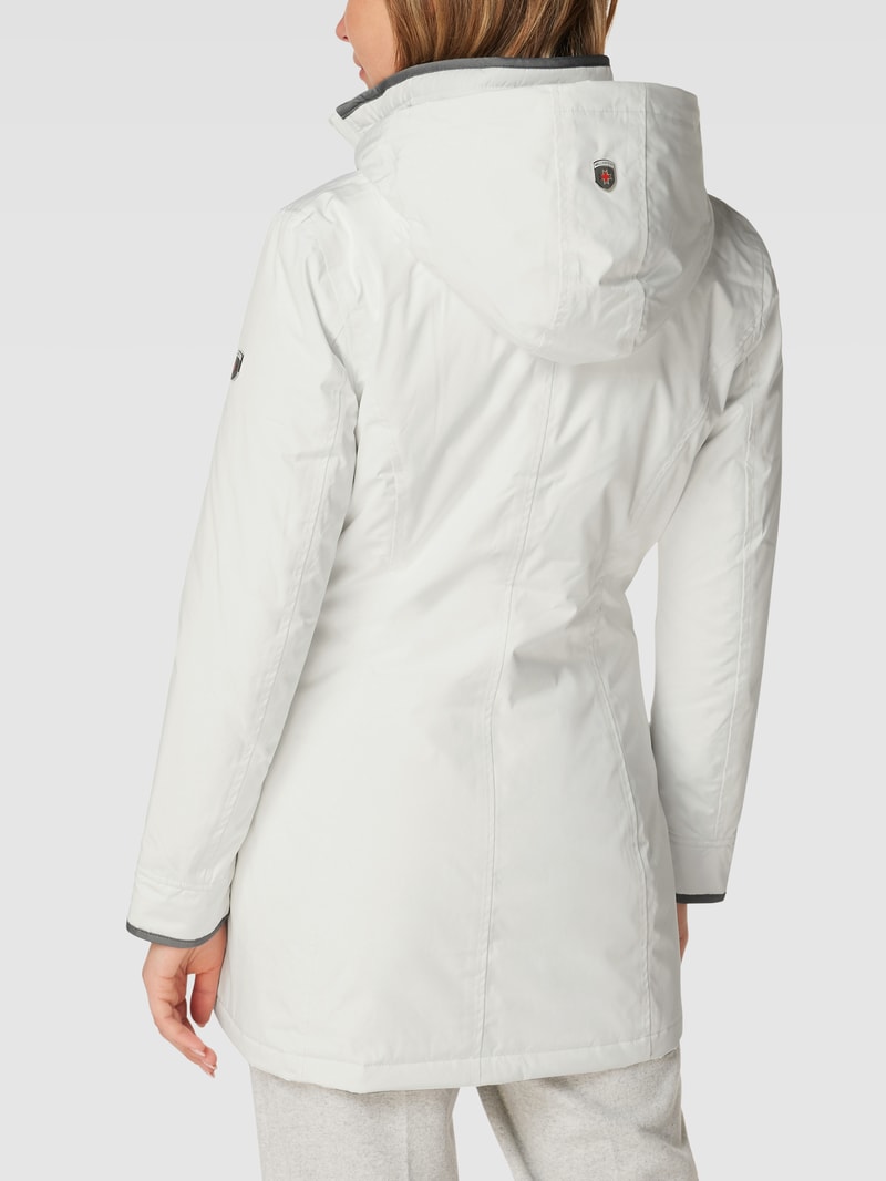 Jacke mit Label-Detail Modell 'STOCKHOLM' in weiß