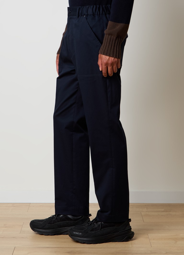 Pantaloni Moncler a gamba dritta con tasche laterali