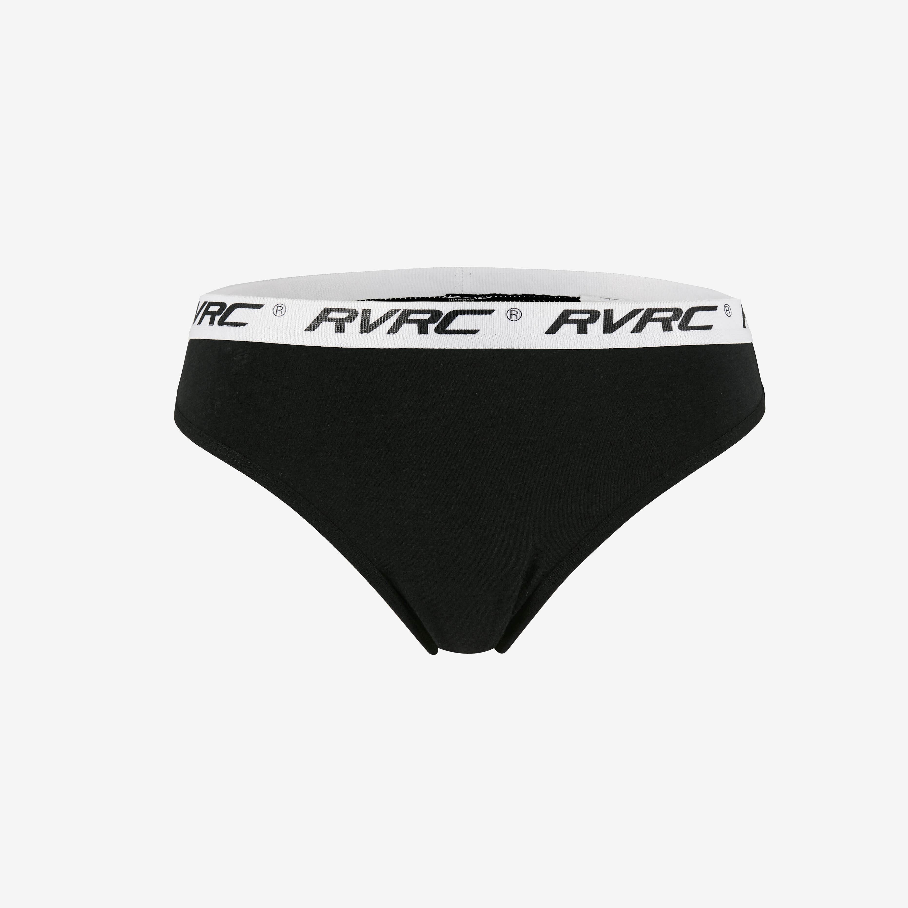 2-pack Bamboo Thong Femme Black