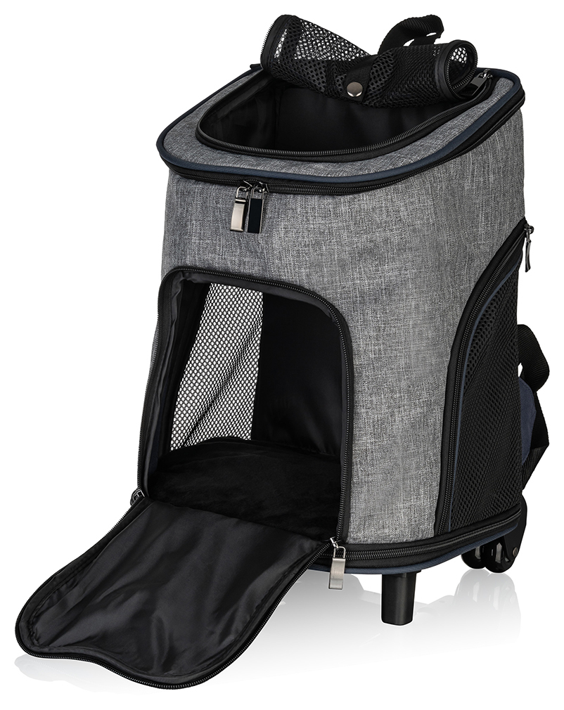Knuffelwuff Tragetaschen Knuffelwuff Hunderucksack Tajumulco Trolley faltbar 2 in 1 mit Rollen und Griff