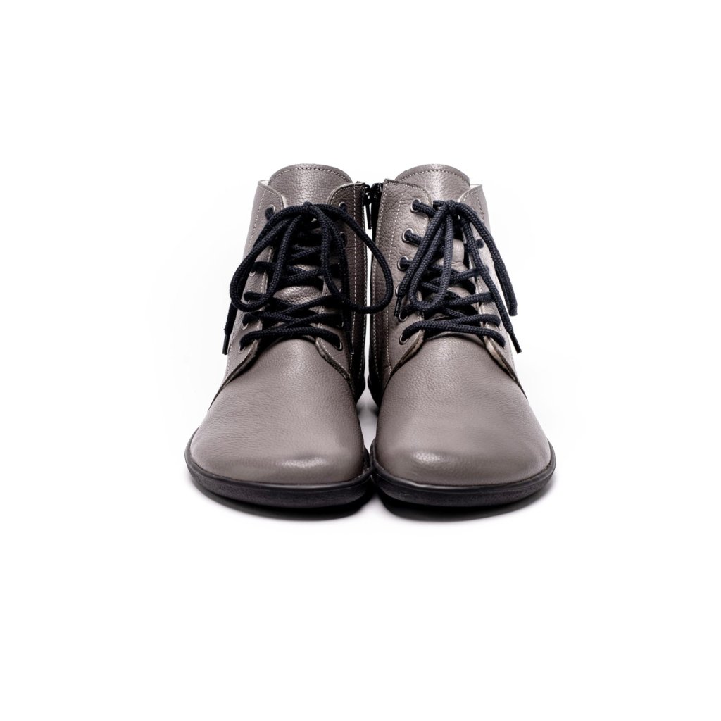 Be Lenka Nord Grau Winterbarfußschuhe