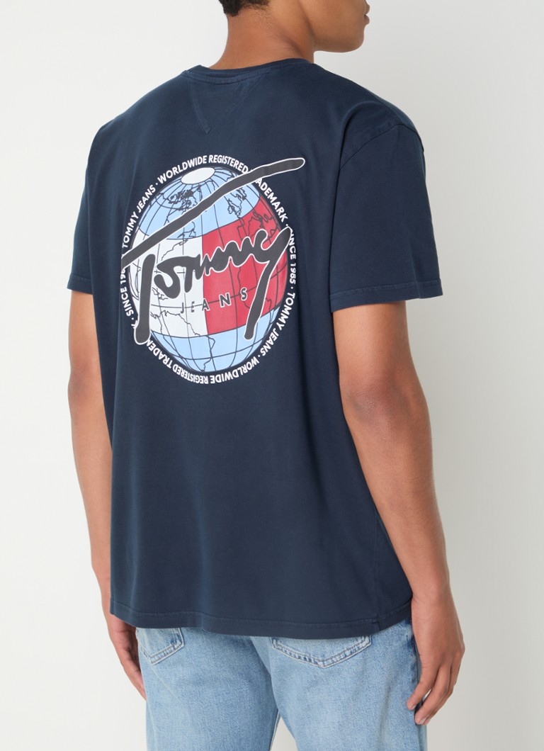 Tricou Tommy Hilfiger cu imprimeu față-verso