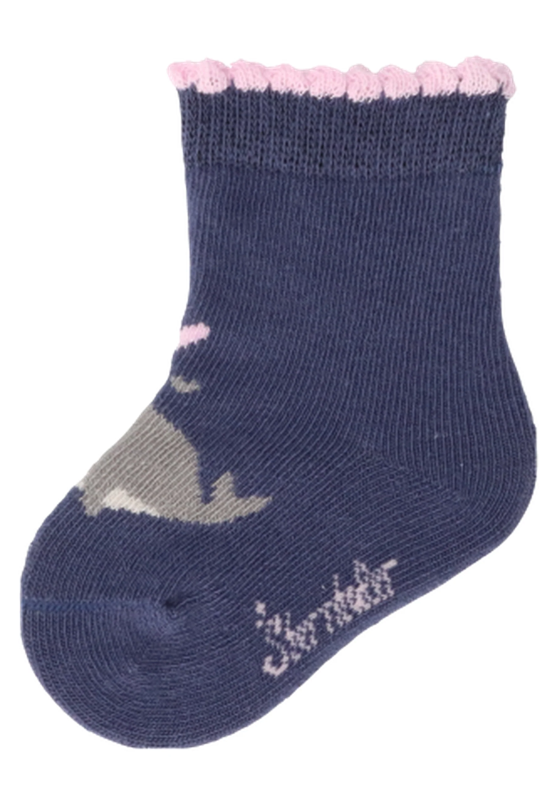 Socken im 3er Pack mit Motiv Wal in versch. Farben