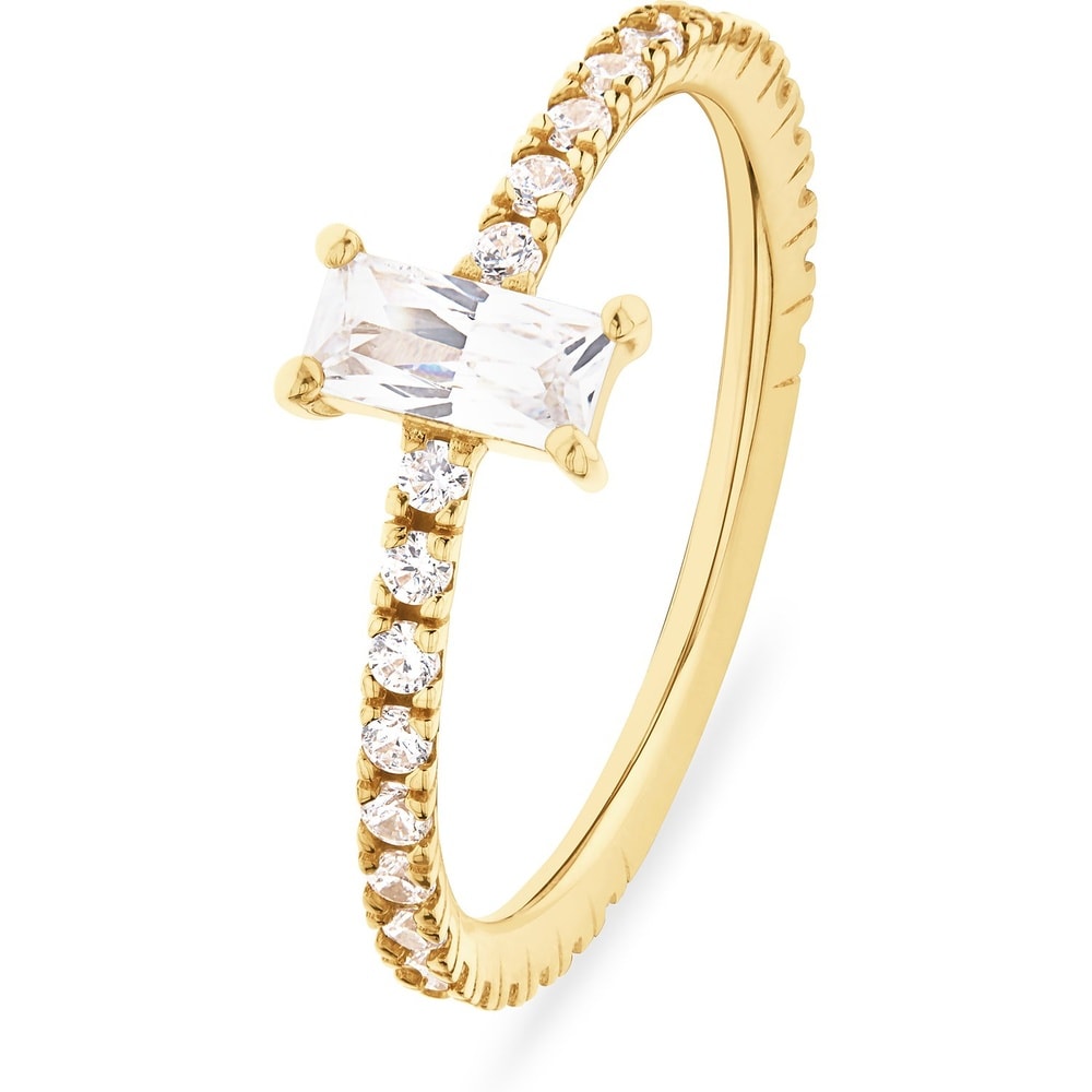 FAVS Bague pour femme 375 Or jaune or jaune Bague